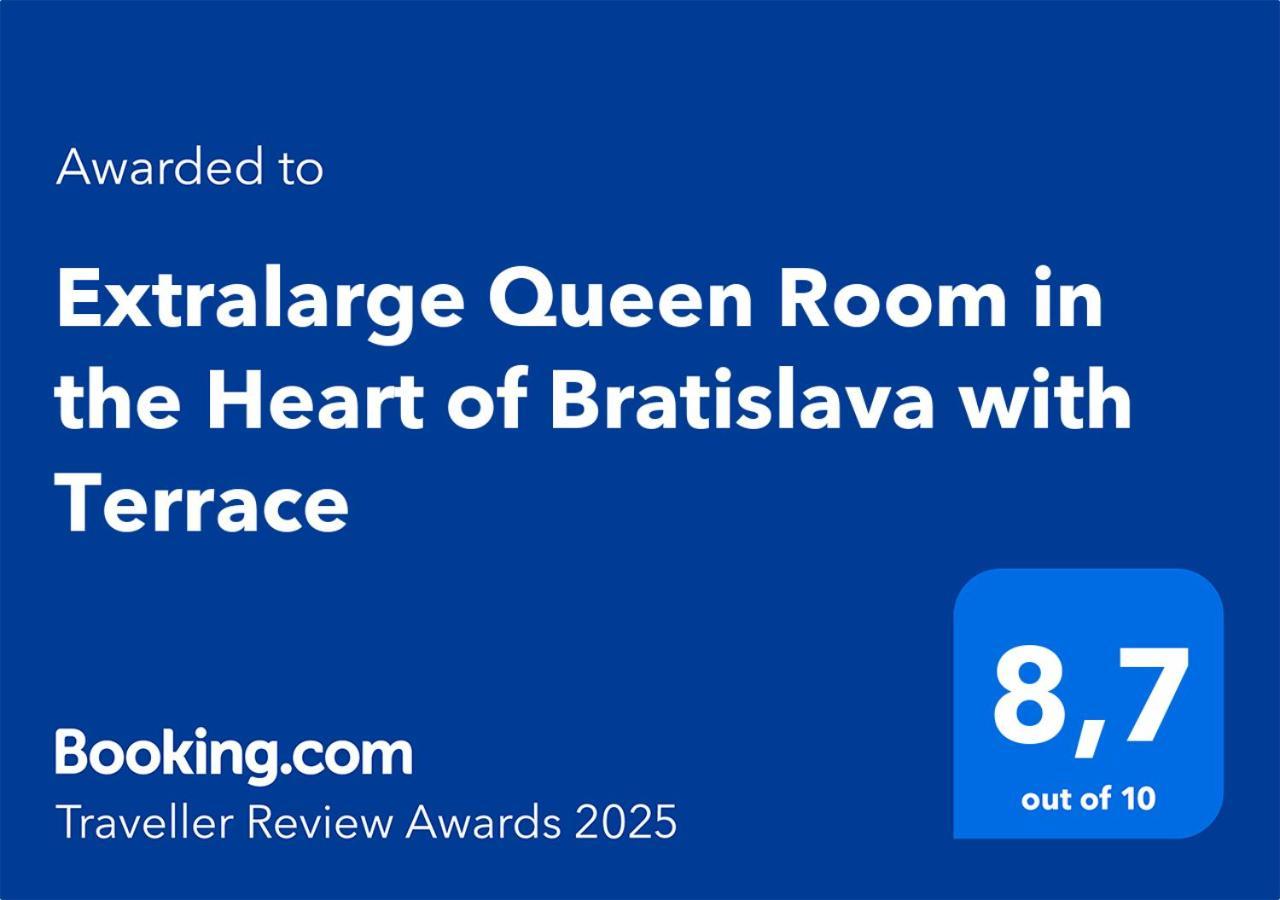 Extralarge Queen Room In The Heart Of Bratislava With Terrace מראה חיצוני תמונה